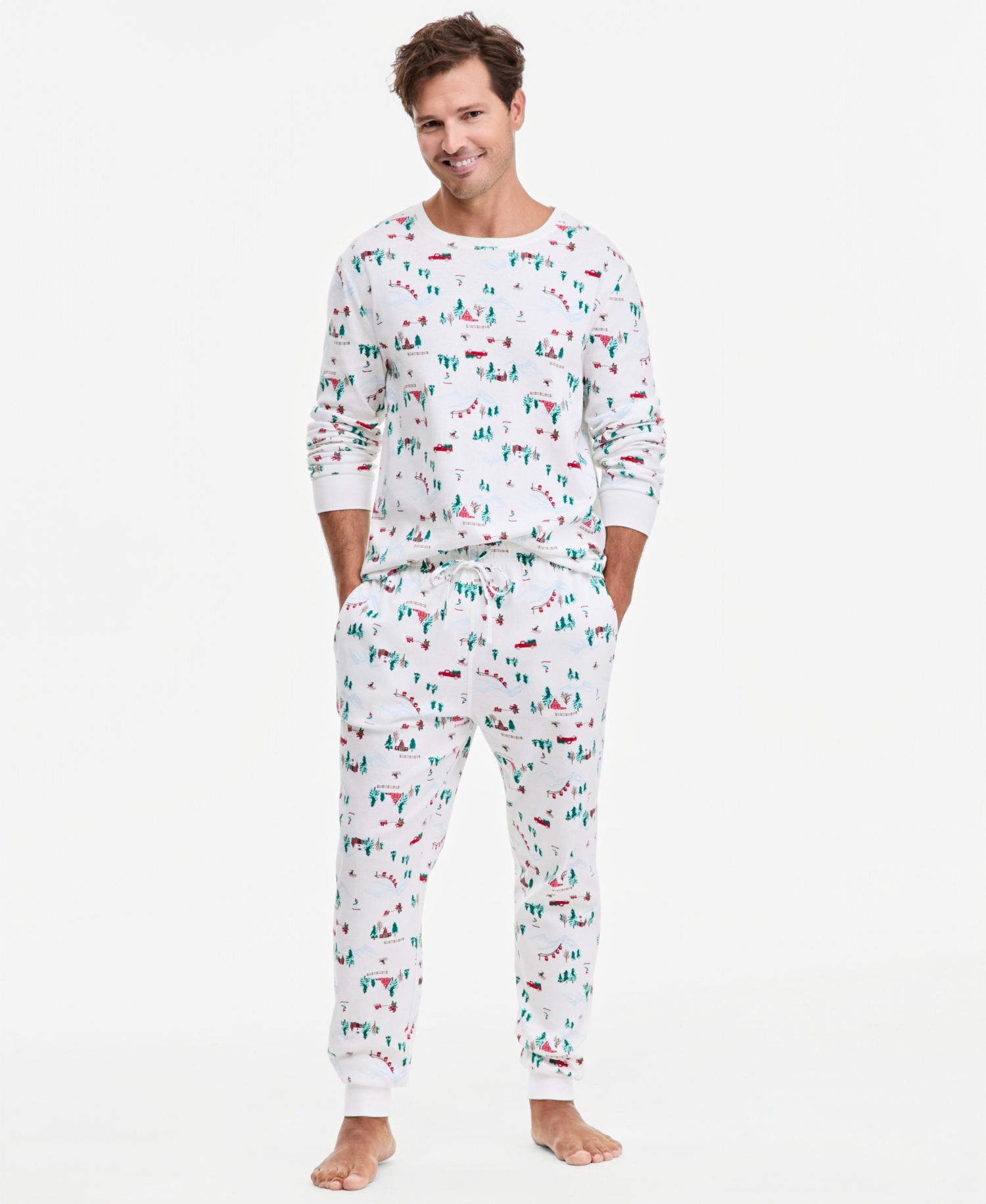 Men's Holiday Village Pajama Set