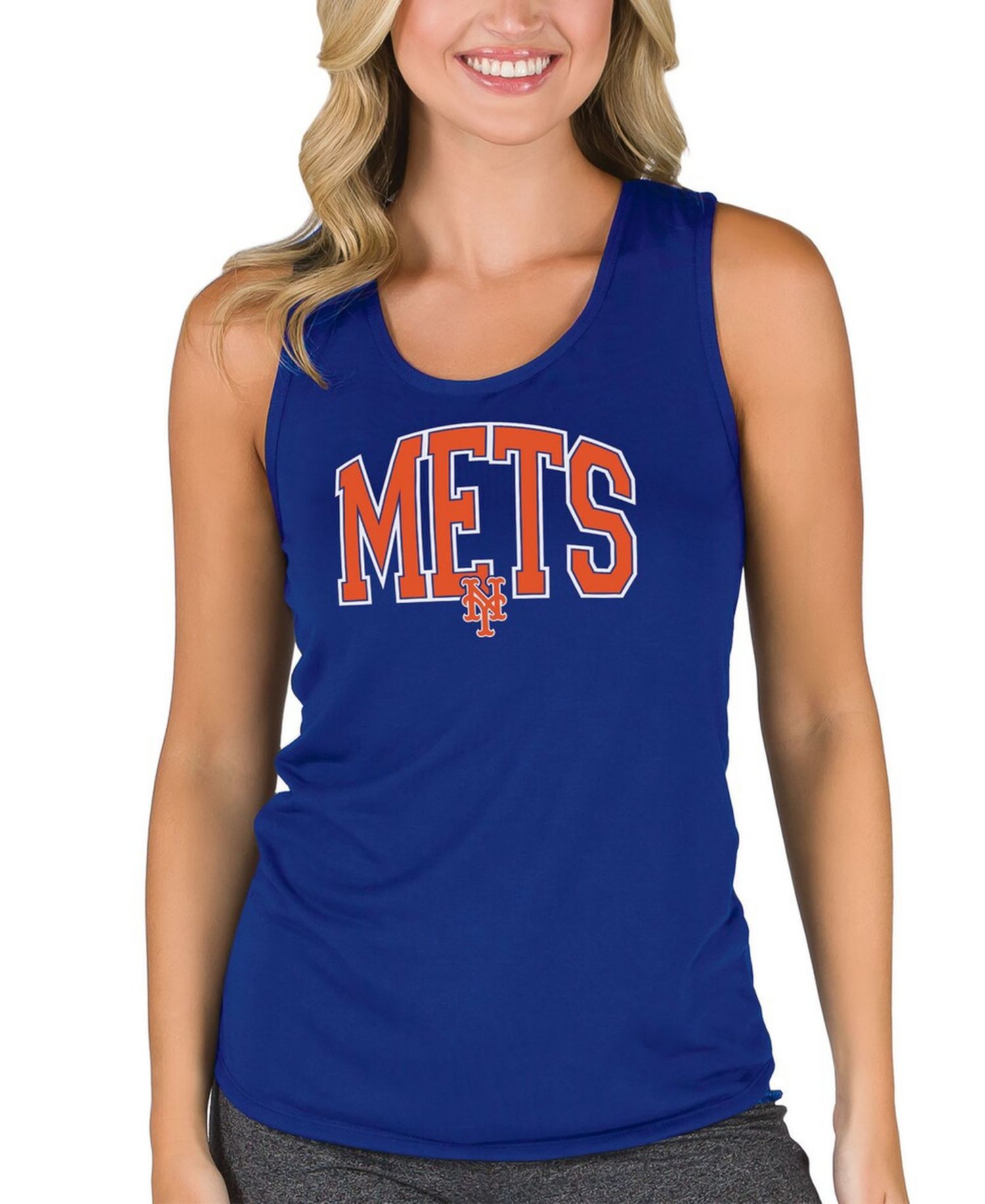 Women's Royal New York Mets Marathon Racerback Tank Top