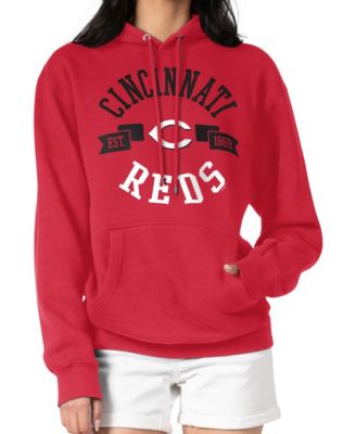Women's Red Cincinnati Reds City Graphic Pullover Hoodie