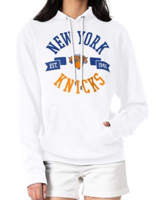 Women's White New York Knicks City Pullover Hoodie