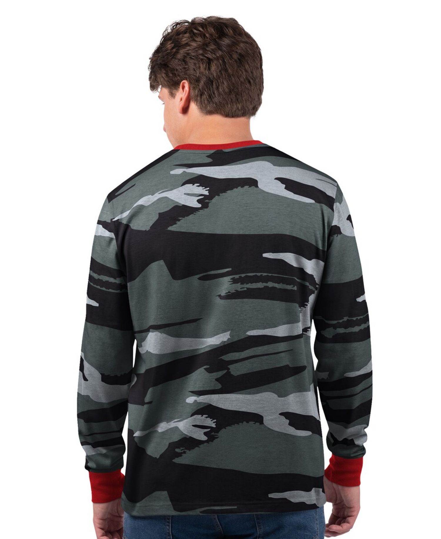 Men's Gray/Charcoal Tampa Bay Buccaneers Thursday Night Gridiron Vintage Logo Long Sleeve T-Shirt