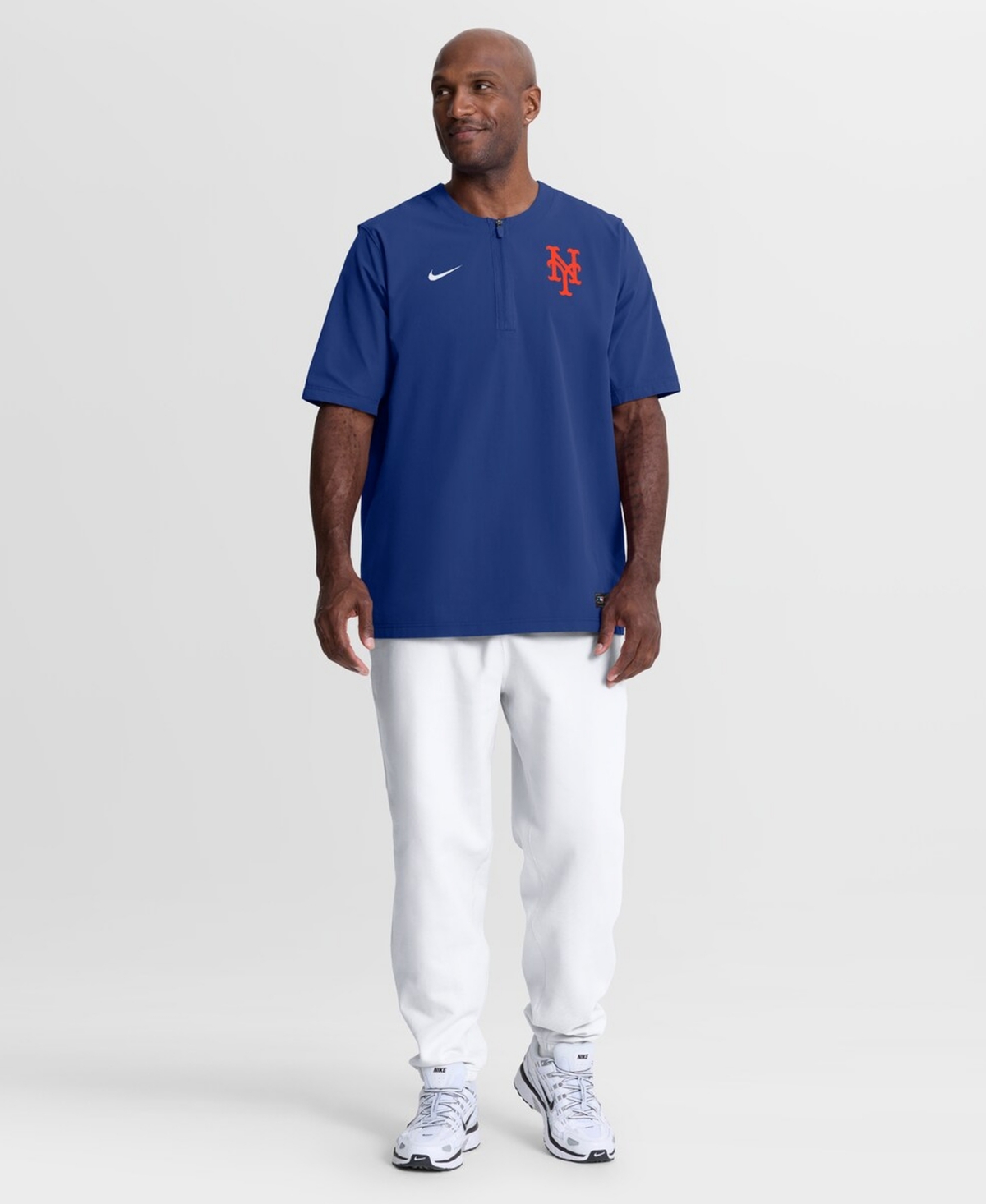 Nike Men's Royal New York Mets Authentic Collection Dri-fit Quarter-Zip Windshirt