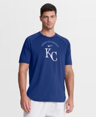 Men's Royal Kansas City Royals Authentic Collection Batting Practice Pre-Game Raglan Dri-FIT T-Shirt