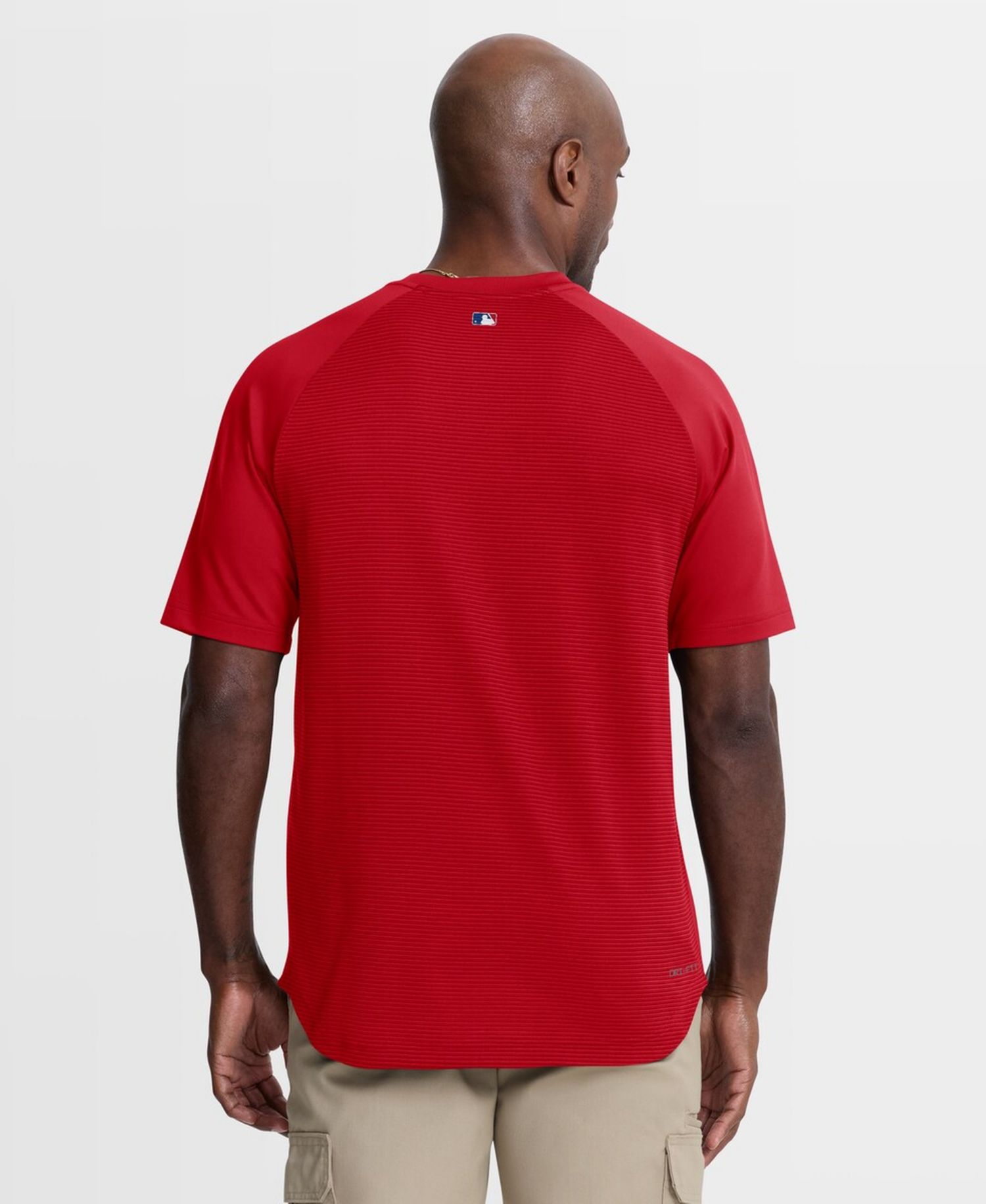 Men's Red Philadelphia Phillies Authentic Collection Batting Practice Pre-Game Raglan Dri-FIT T -Shirt