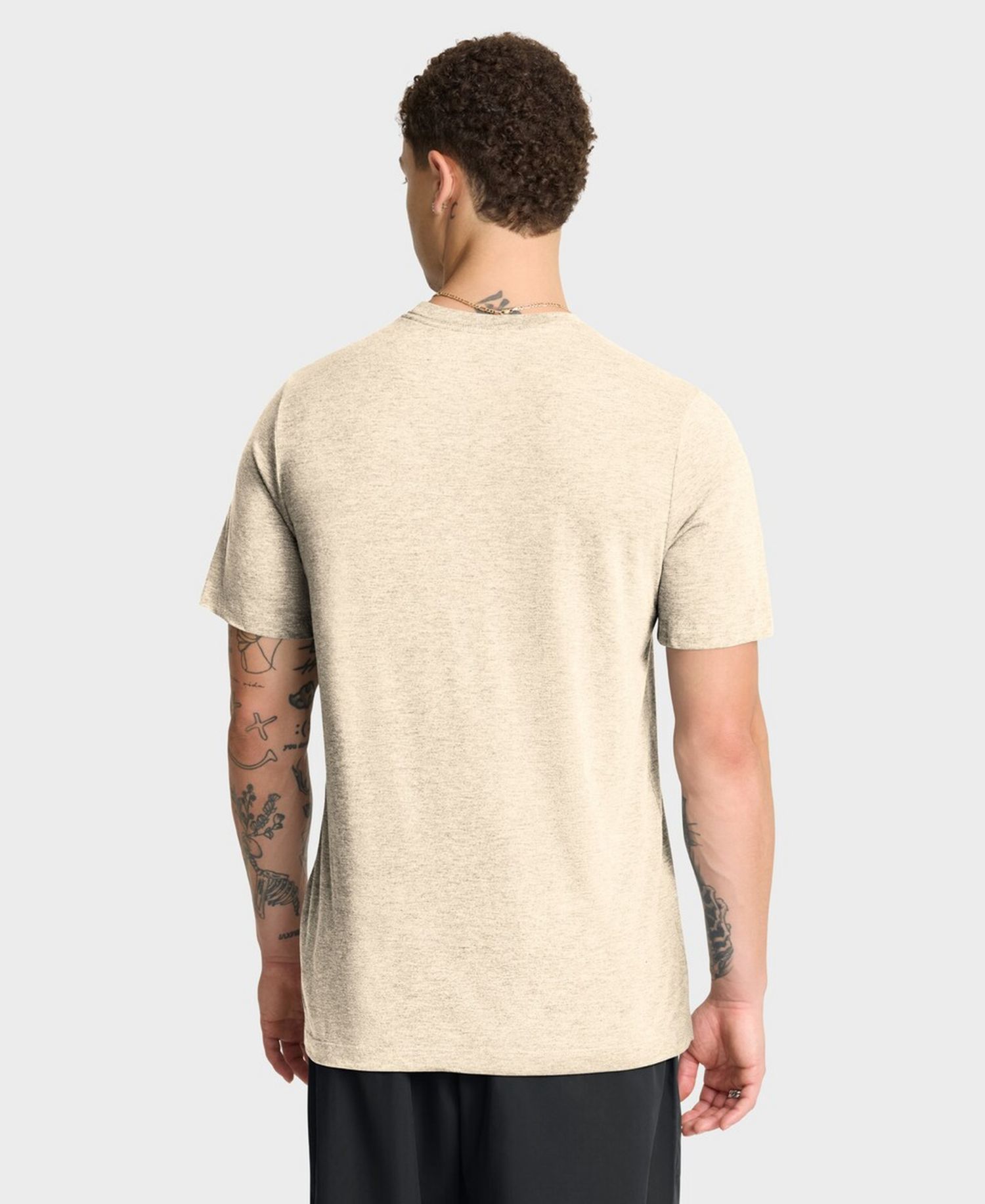 Men's Natural New York Mets Wordmark Tri-Blend T-Shirt