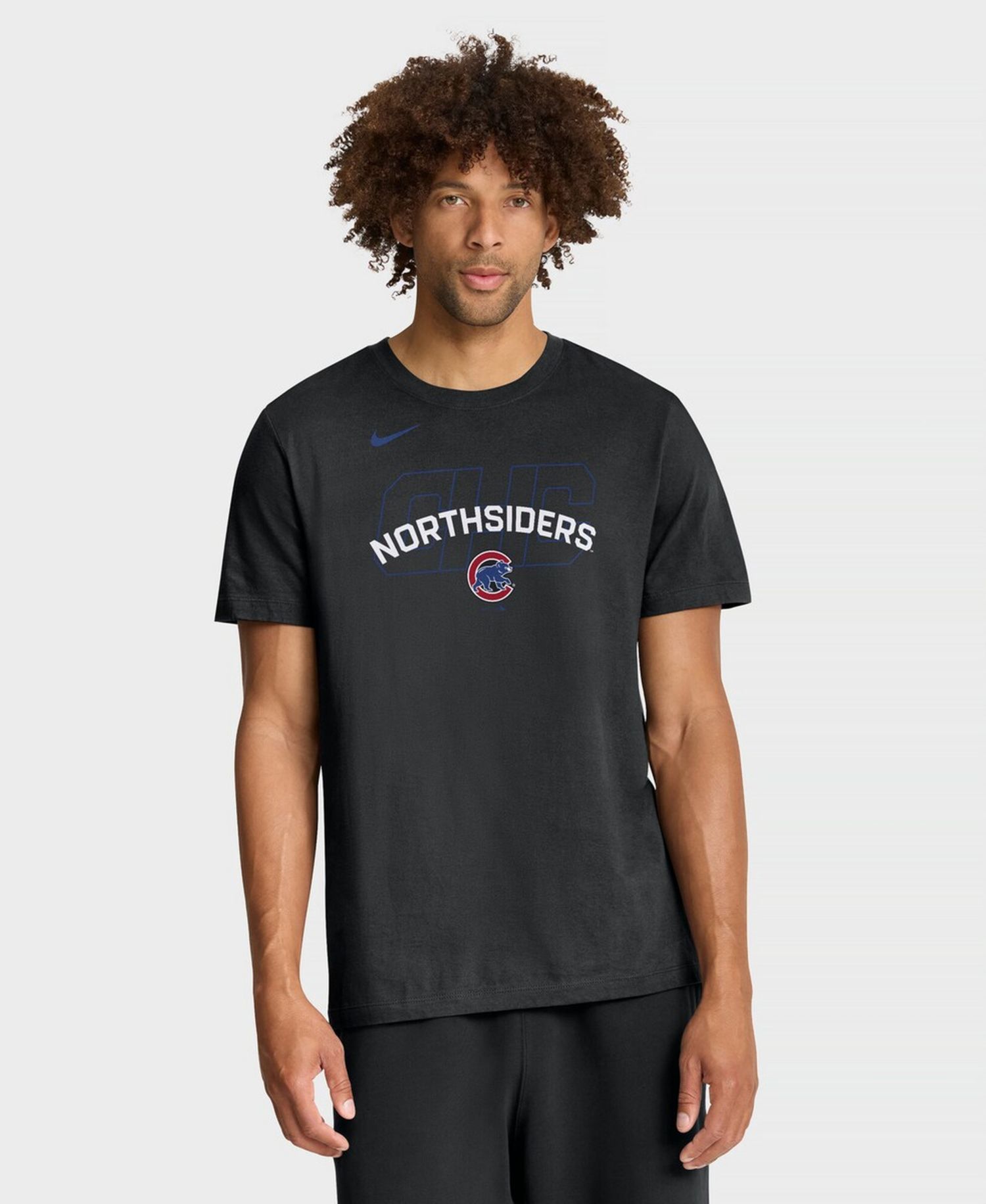 Men's Black Chicago Cubs Primetime Fashion T-Shirt