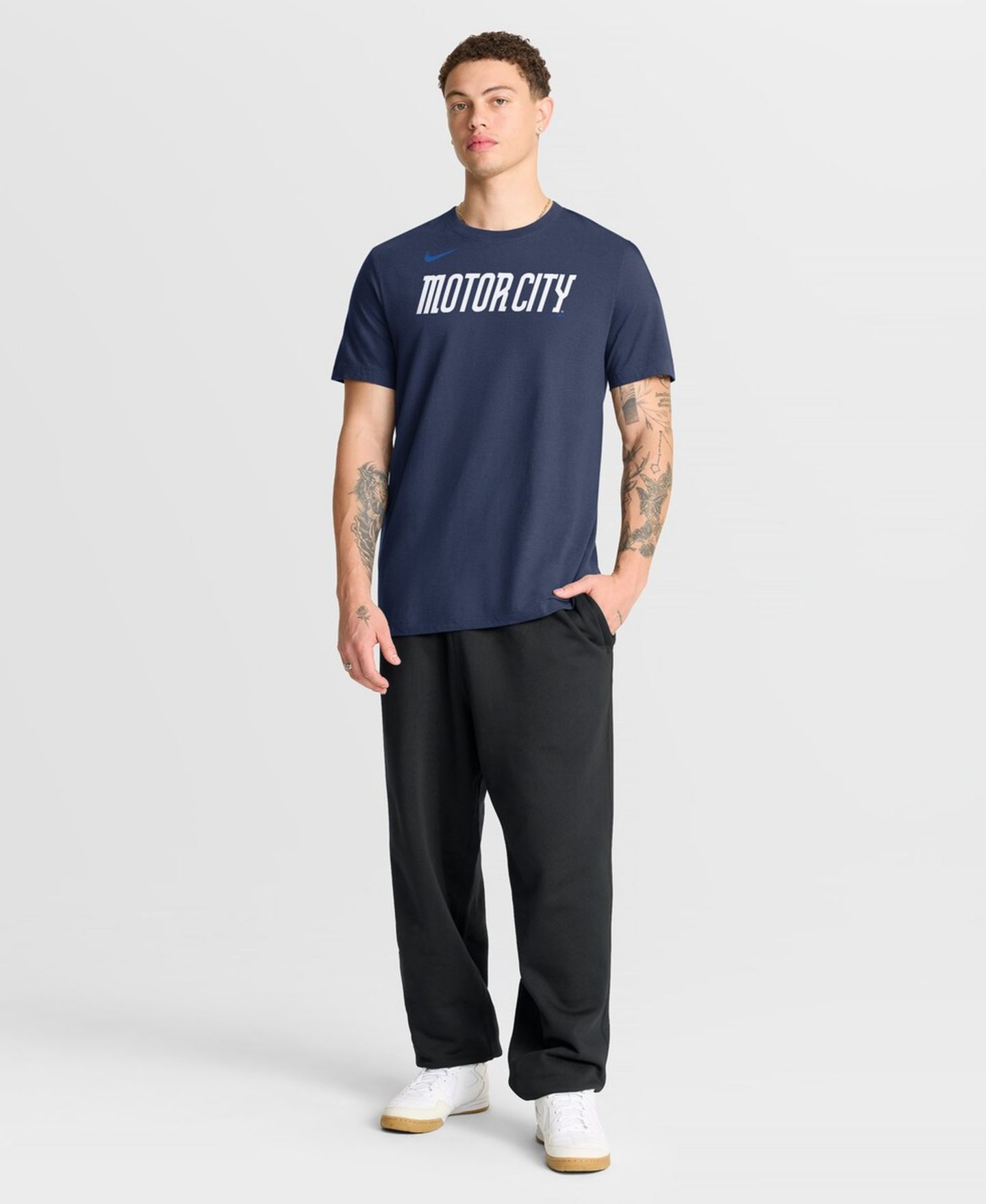 Мужская футболка Nike Navy Detroit Tigers City Connect Large Logo — фото 3