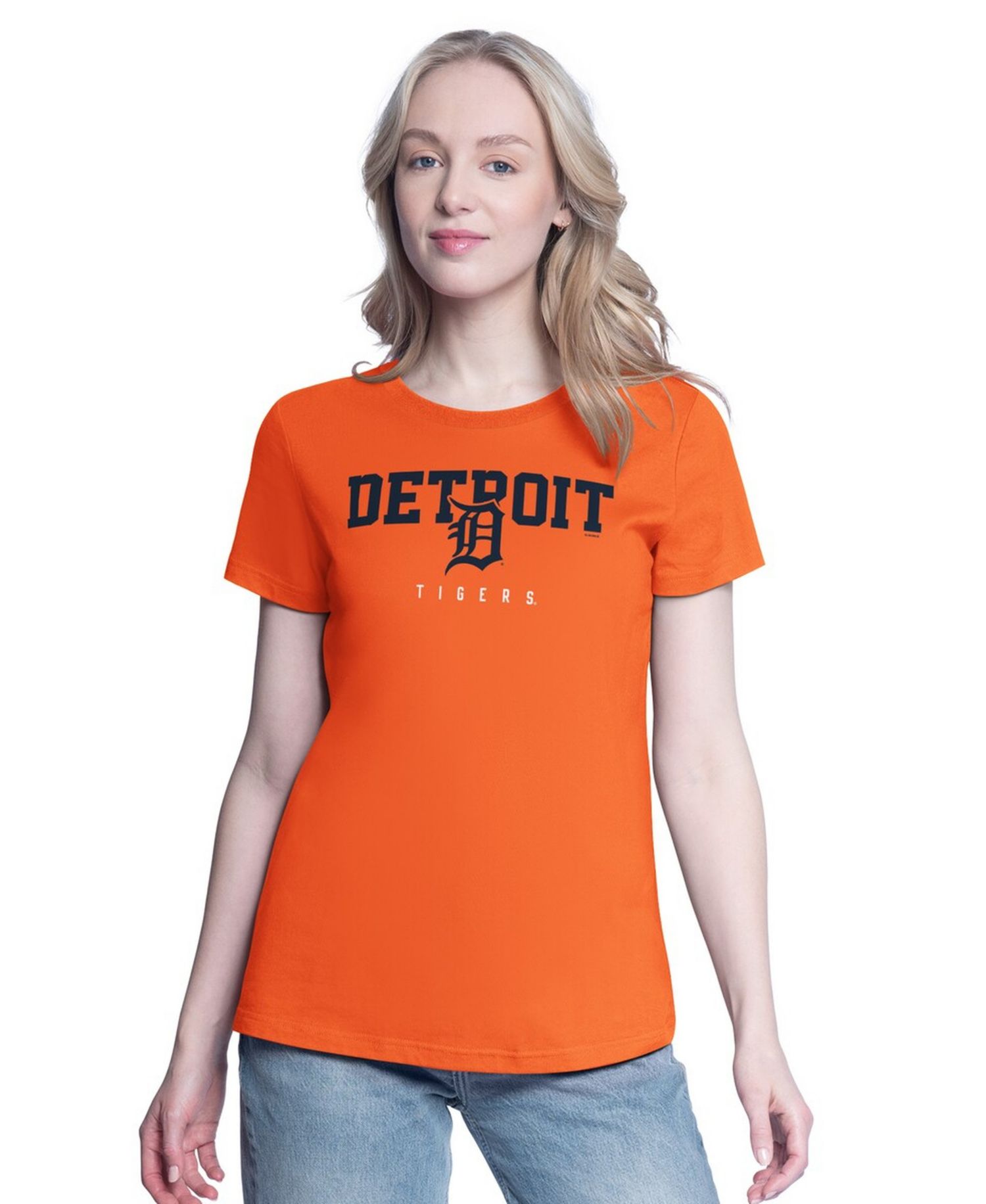 Women's Navy/Orange Detroit Tigers Two T-Shirt Combo Pack