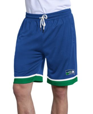 Men's Royal Seattle Seahawks Throwback Power Play Mesh Shorts
