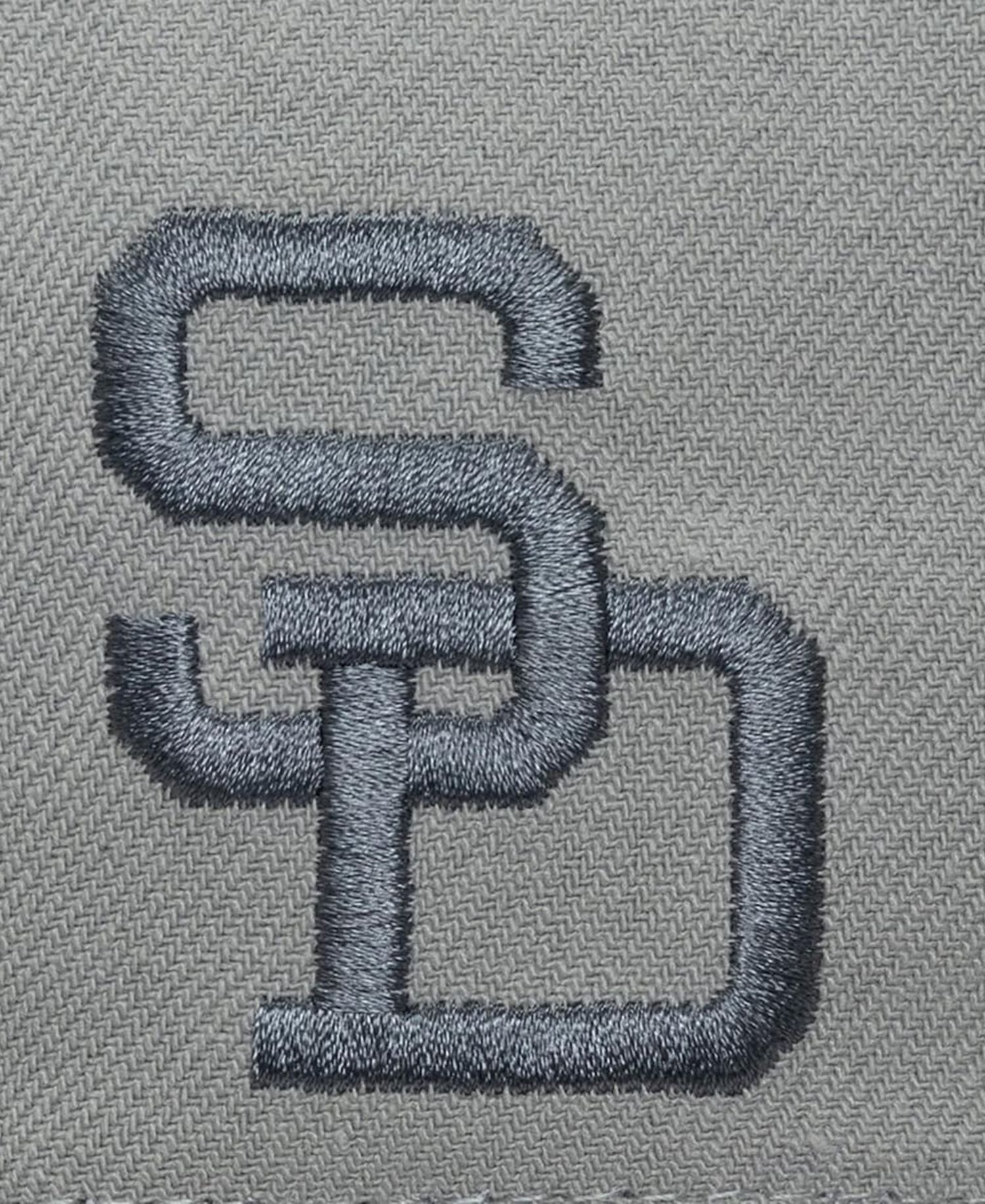 Men's Gray San Diego Padres Cooperstown Thunderstorm Head Coach Pro-Crown Adjustable Hat