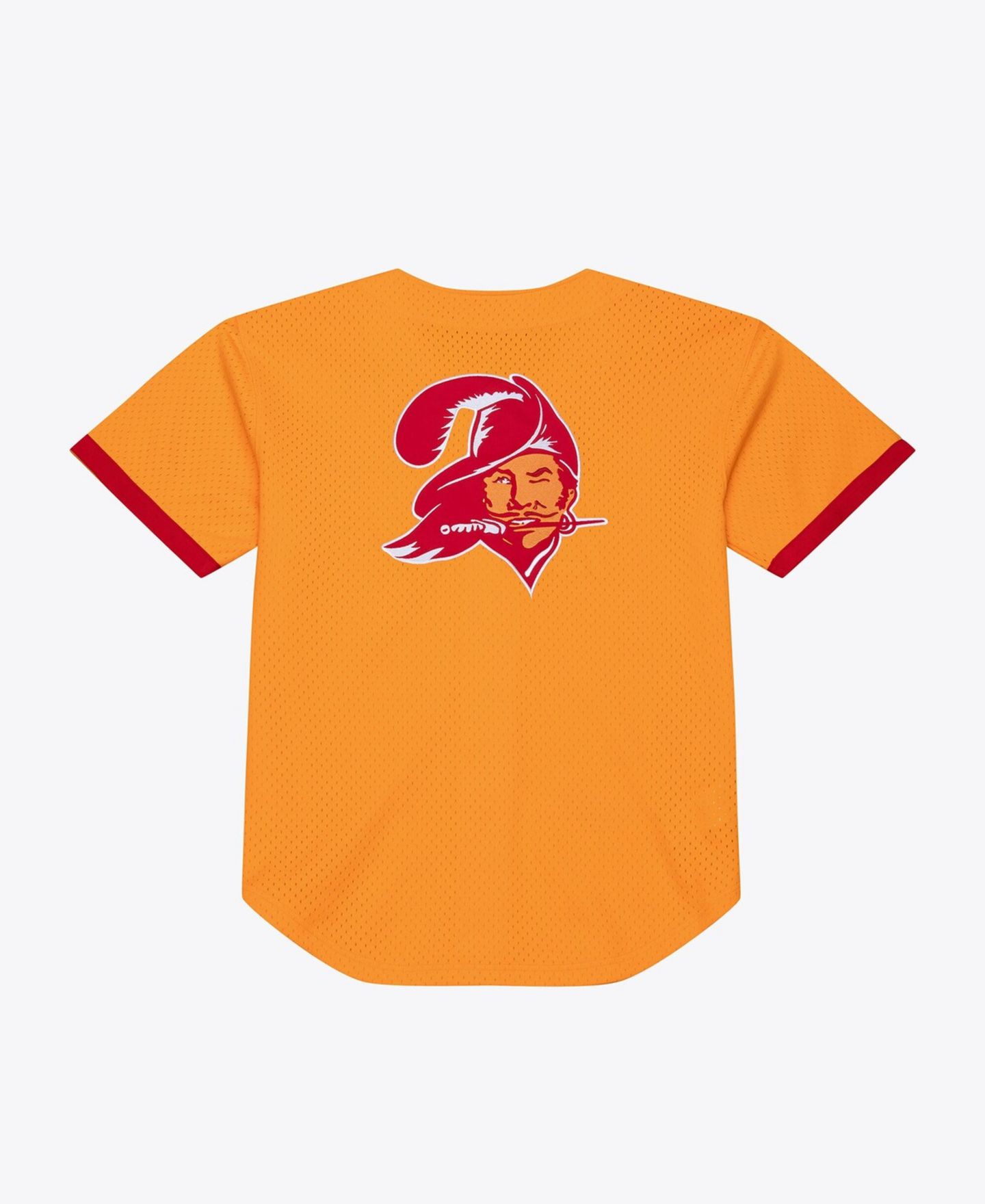 Мужской топ Mitchell & Ness Orange Tampa Bay Buccaneers Head Coach Mesh Full-Button Fashion Jersey — фото 4