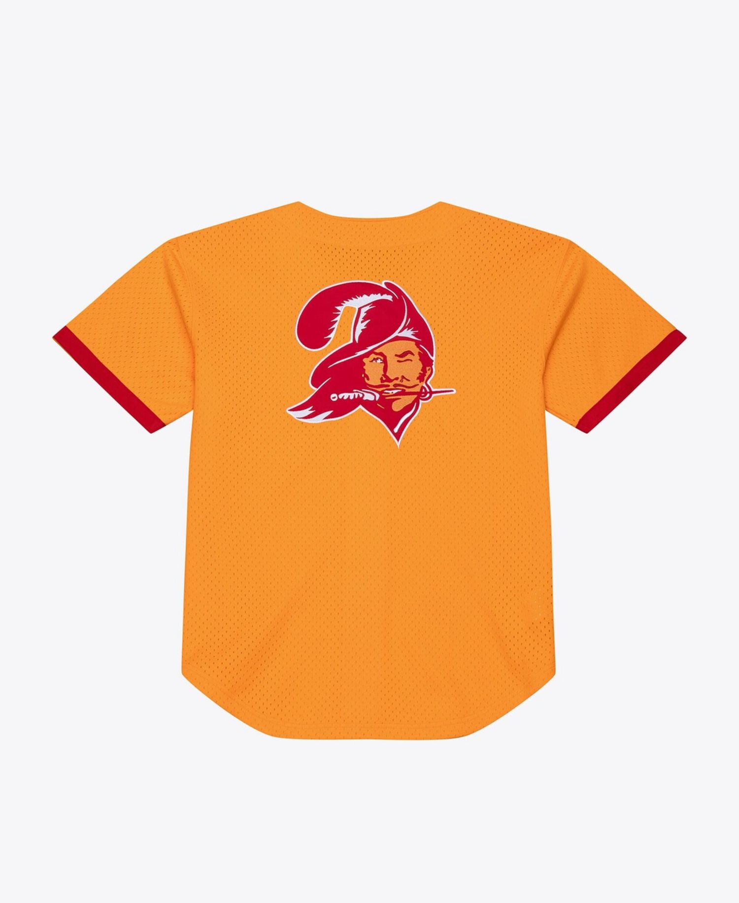 Men's Orange Tampa Bay Buccaneers Head Coach Mesh Full-Button Fashion Jersey