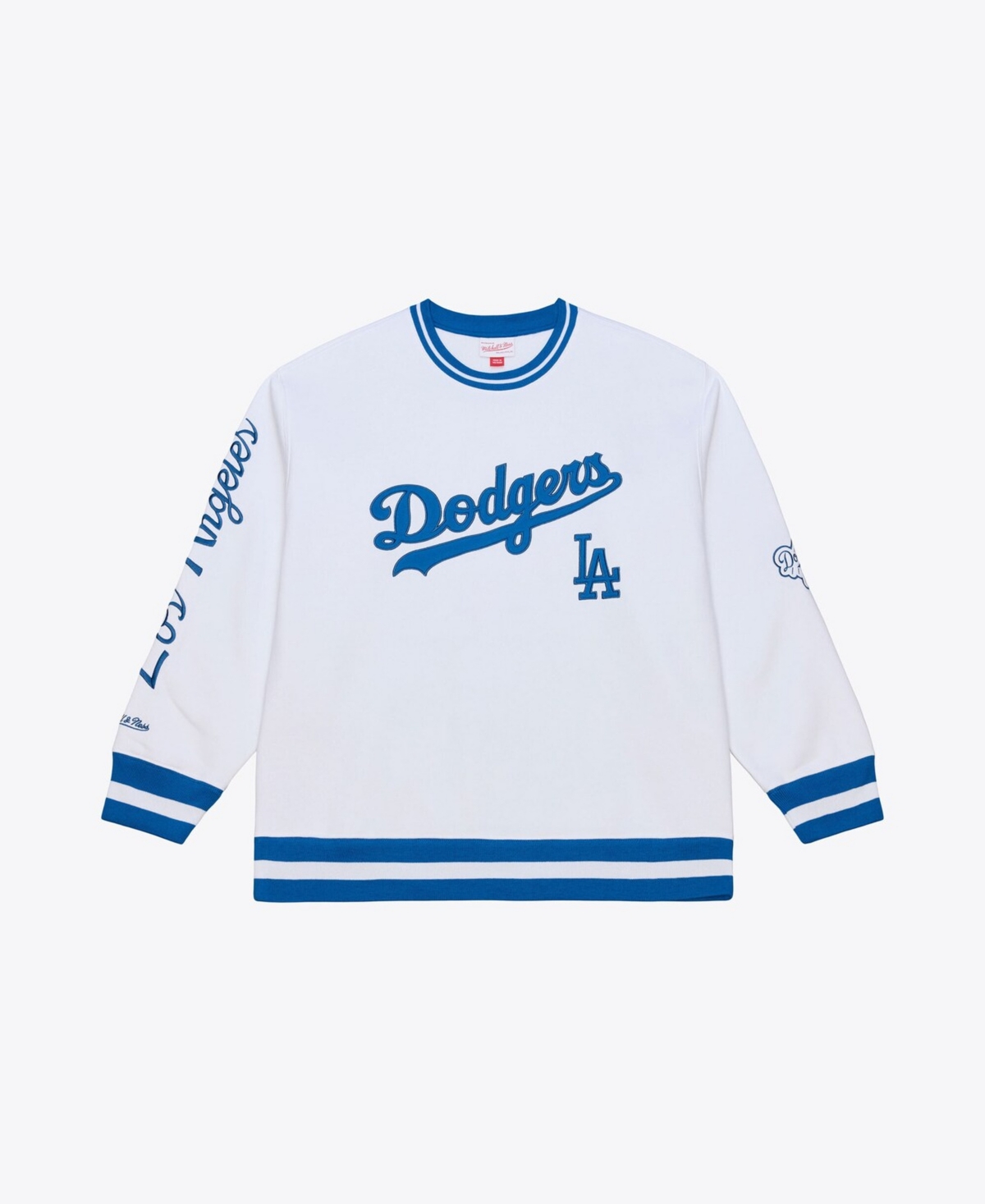 Mitchell & Ness Men's White Los Angeles Dodgers Arctic Fleece Sweatshirt
