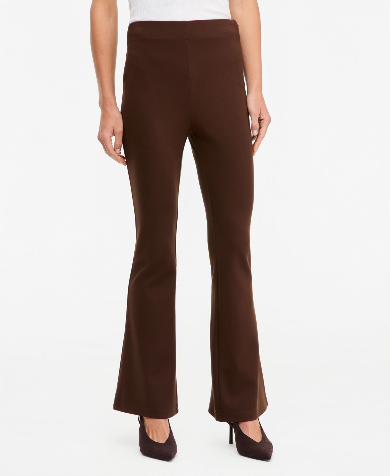 Women's High-Rise Ponte Flare Pants P/XS-3X