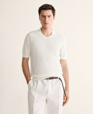 Men's Cotton-Lyocell Knit Polo Shirt