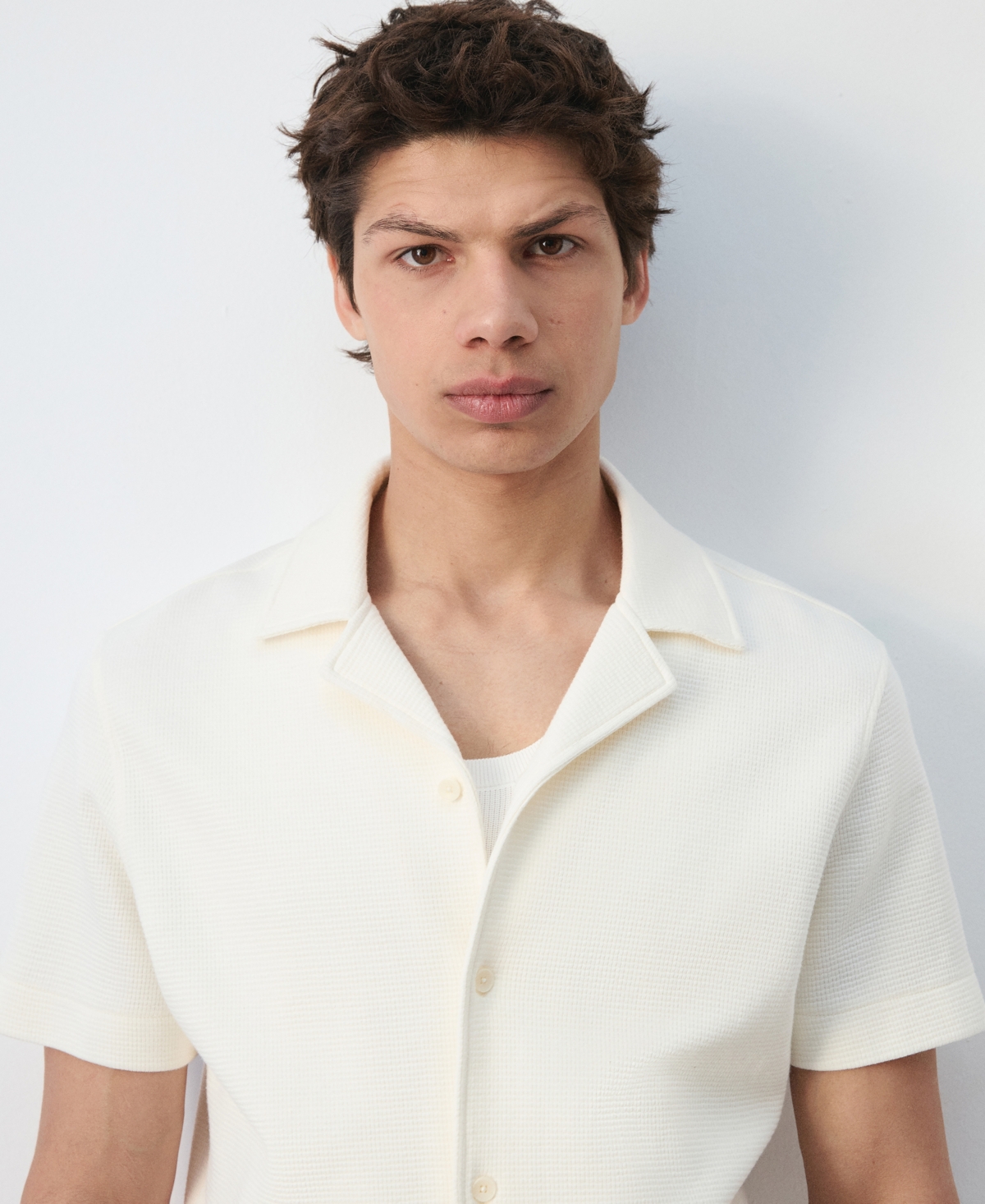 Mango Men's Cotton Regular-Fit Shirt