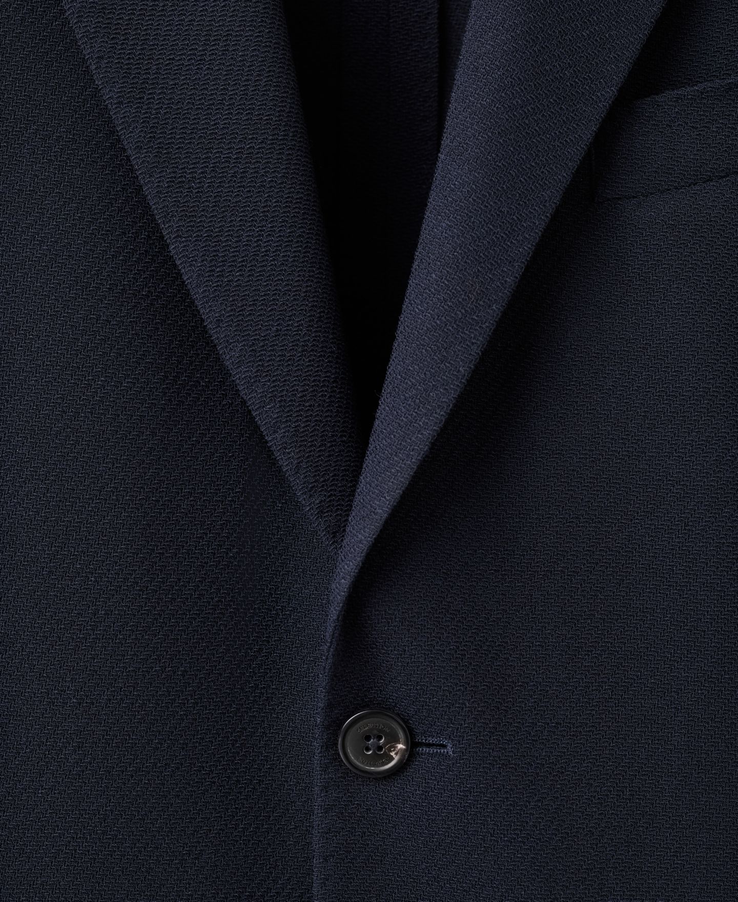 Мужской пиджак MANGO Slim-Fit Wool Blazer, цвет: Тёмно-синий — фото 8