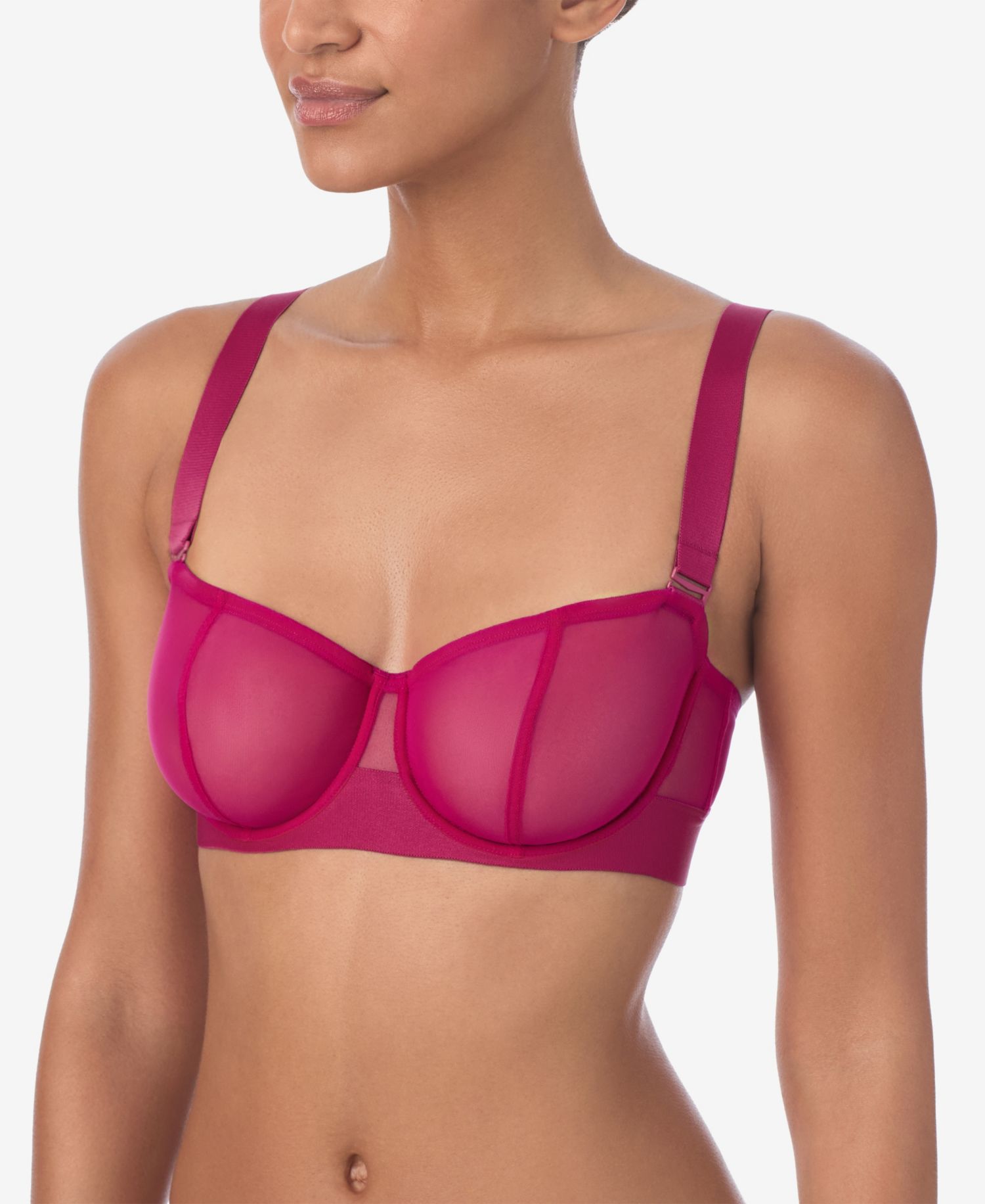 Women's Sheers Strapless Mesh Bra DK4939