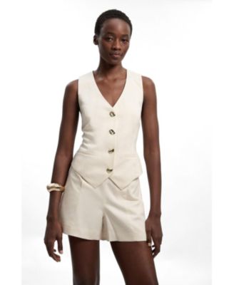 Women's Linen Corset Waistcoat