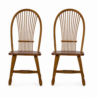 Treasures Sheaf Back Side Chair Set of 2