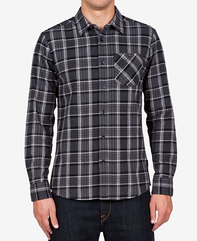 Volcom Men's Long-Sleeve Gaines Plaid Shirt