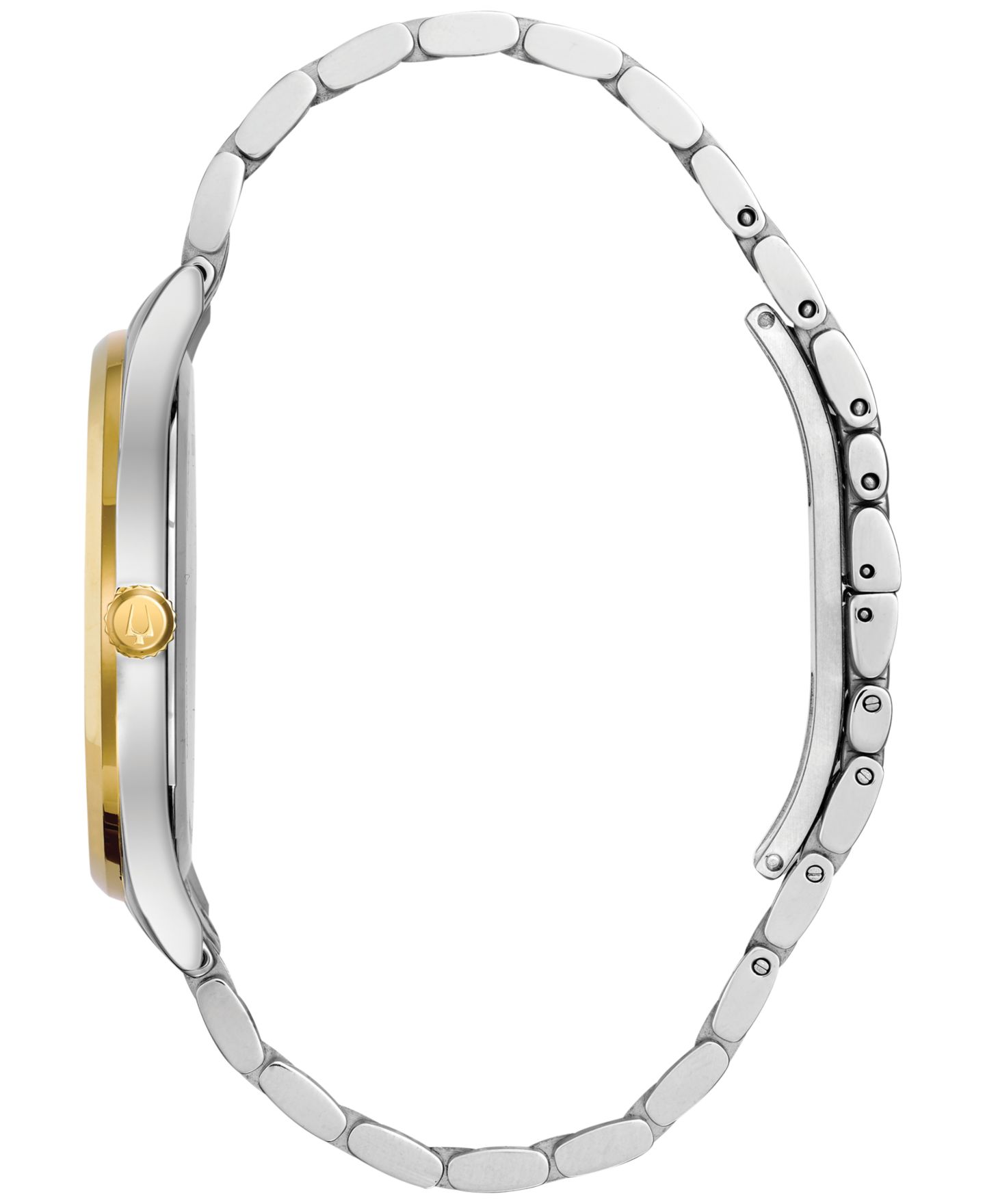 Мужские часы Bulova Diamond Accent Two-Tone Stainless Steel Bracelet Watch 40mm 98D130 — фото 2