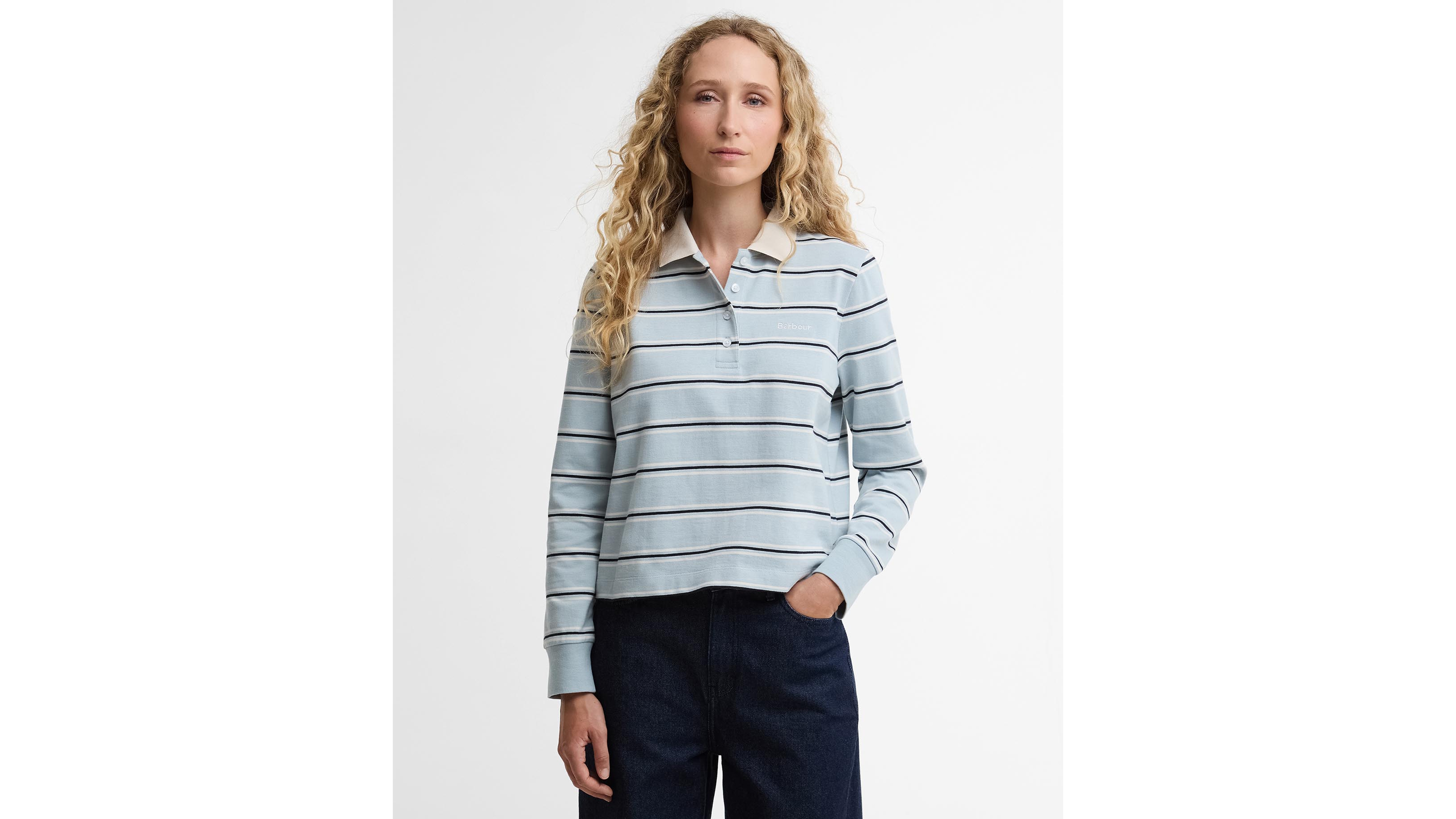 Barbour Women's Ashwell Long-Sleeve Polo Top