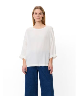 Women's Mabecca Round Neck Draped Blouse
