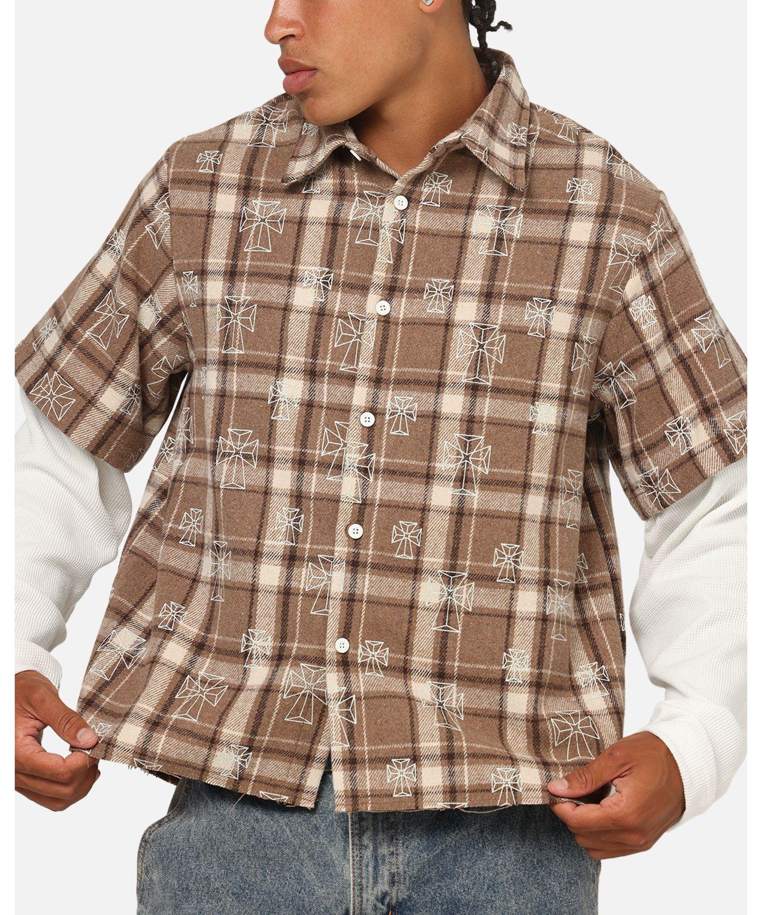 Men's Sanctuary Layered Button Up Shirt
