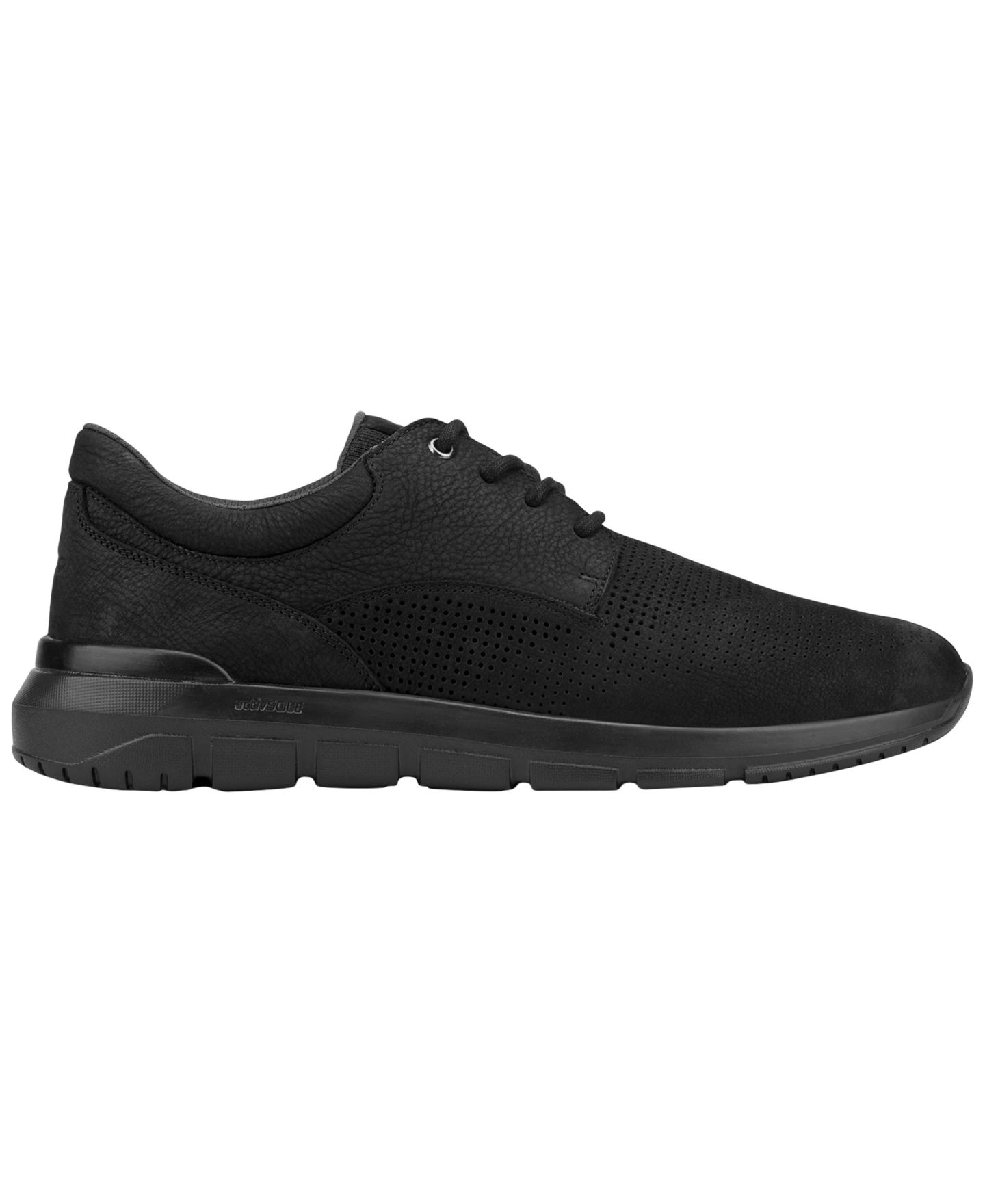 Мужские кроссовки Rockport Jaimie Casual, цвет: Чёрный кожаный — фото 2