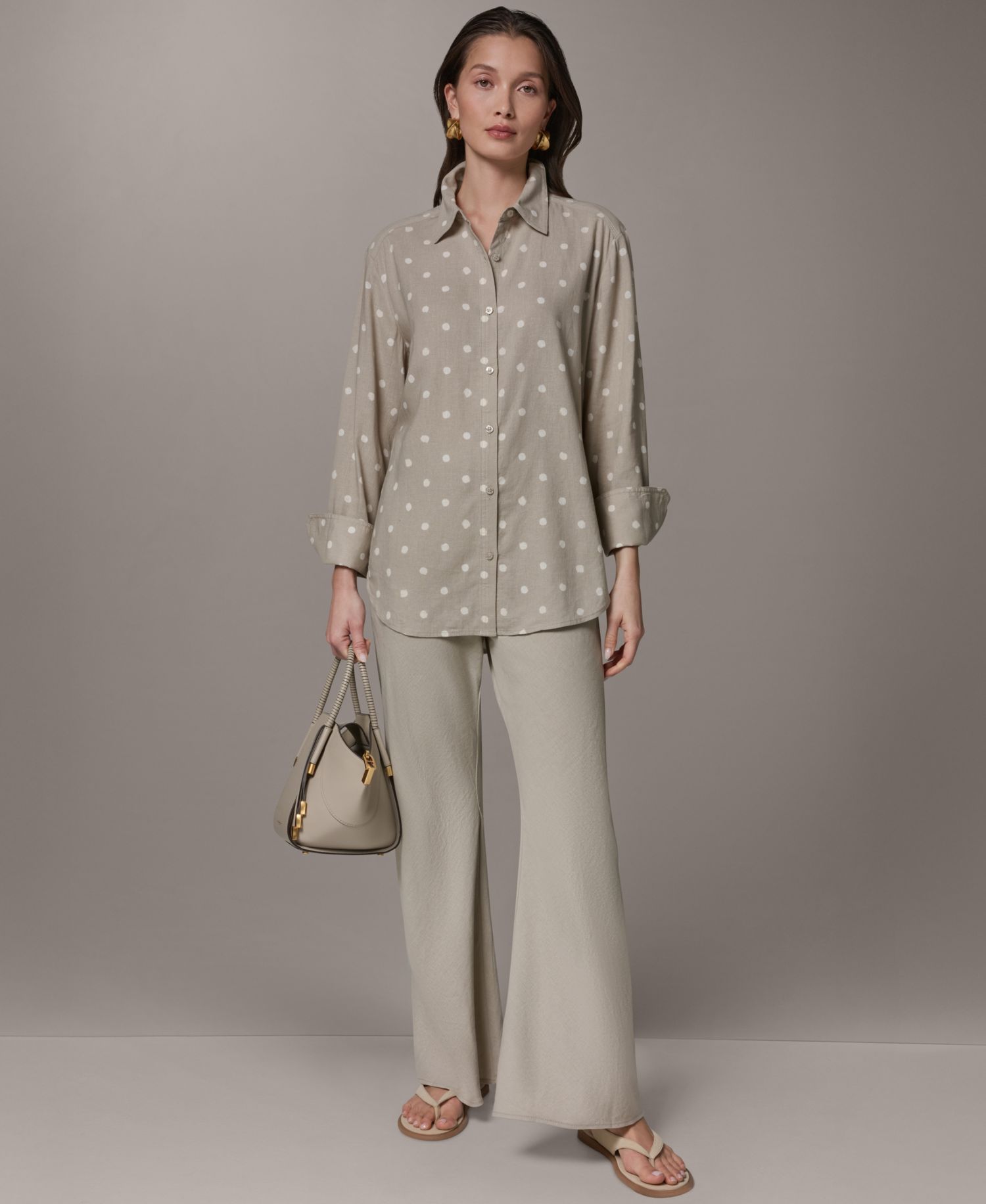 Women's Long-Sleeve Button-Front Shirt