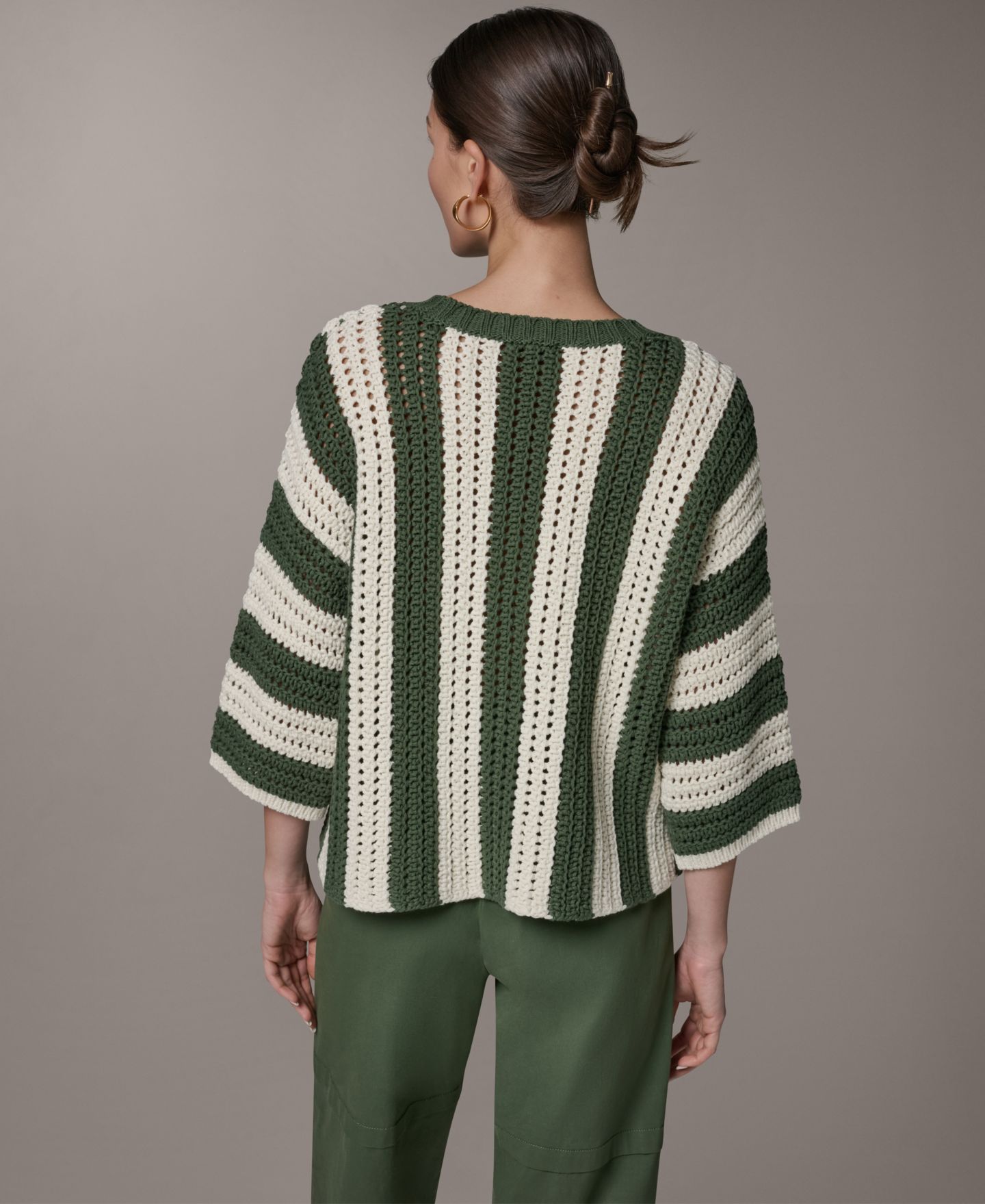 Женский свитер Donna Karan Weekend Oversized Crewneck, цвет: Кремовый — фото 5