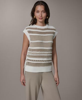 Women's Sleeveless Crewneck Sweater