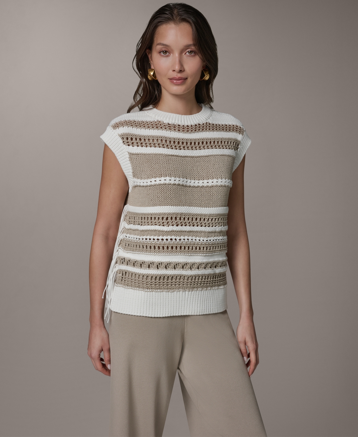 Donna Karan Weekend Women's Sleeveless Crewneck Sweater