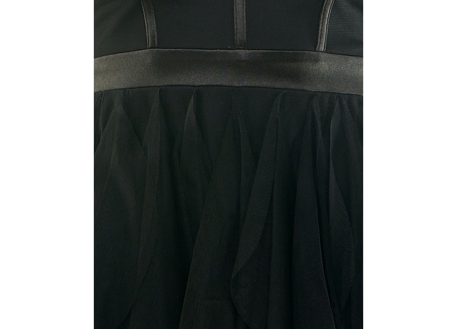 Juniors' Satin and Chiffon Corset Fit & Flare Dress