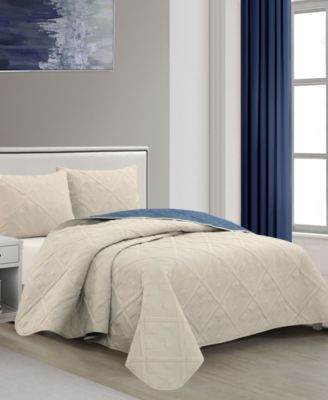 Tina Geometric 3-Piece Quilt Set, King