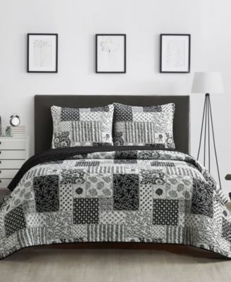 Kane Floral 3-Piece Quilt Set, Queen