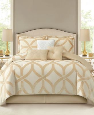 Kira Geometric 7-Piece Comforter Set, King