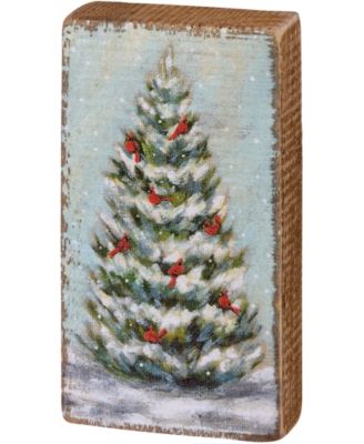 Snowy Tree Box Sign
