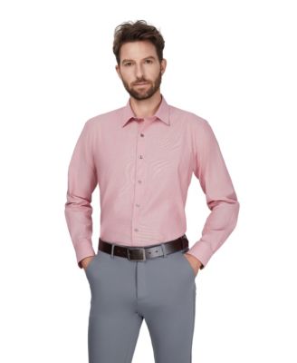 Men's Slim-Fit Solid Dress Shirt