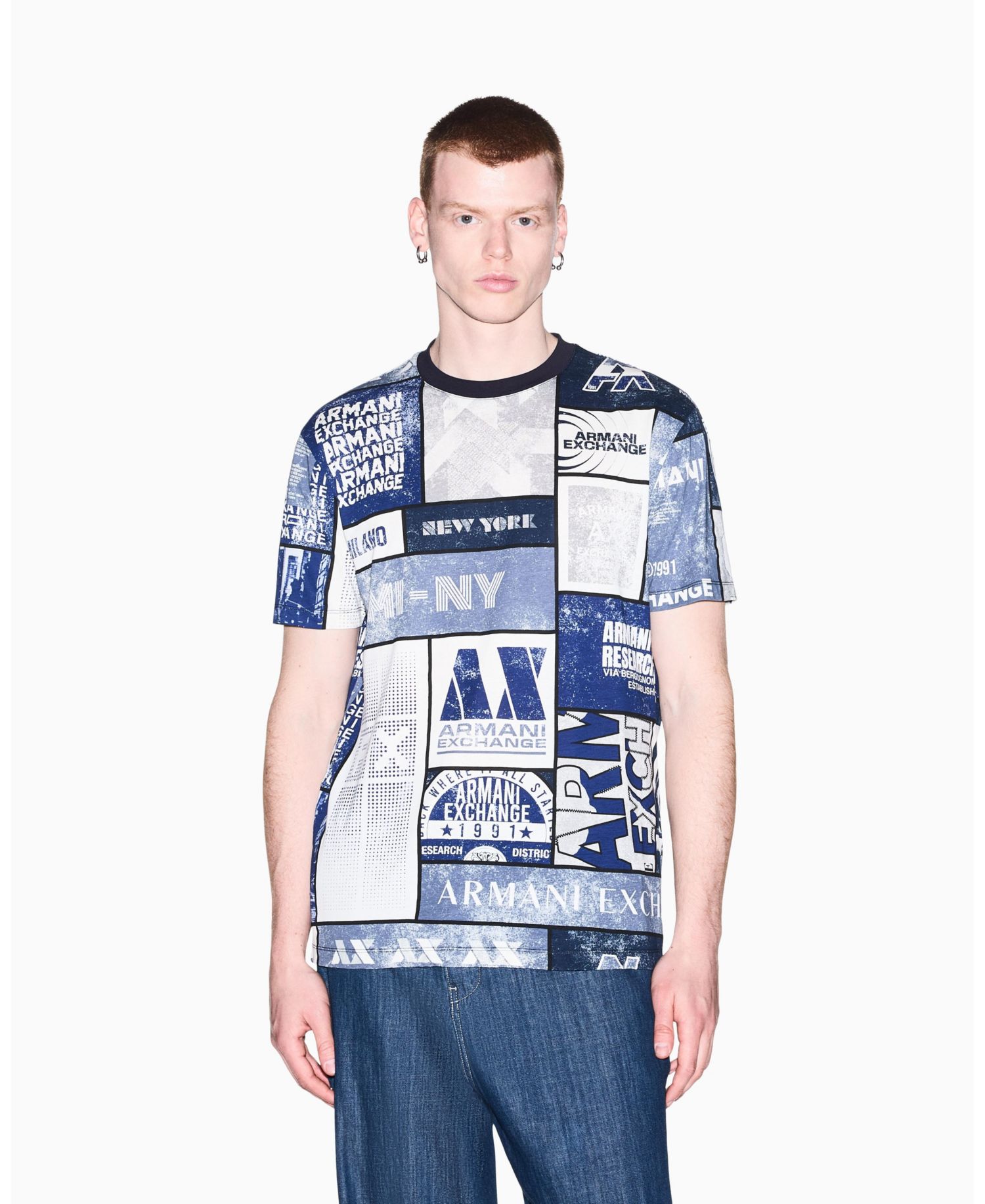 Men's Short Sleeve Collage Logo T-Shirt