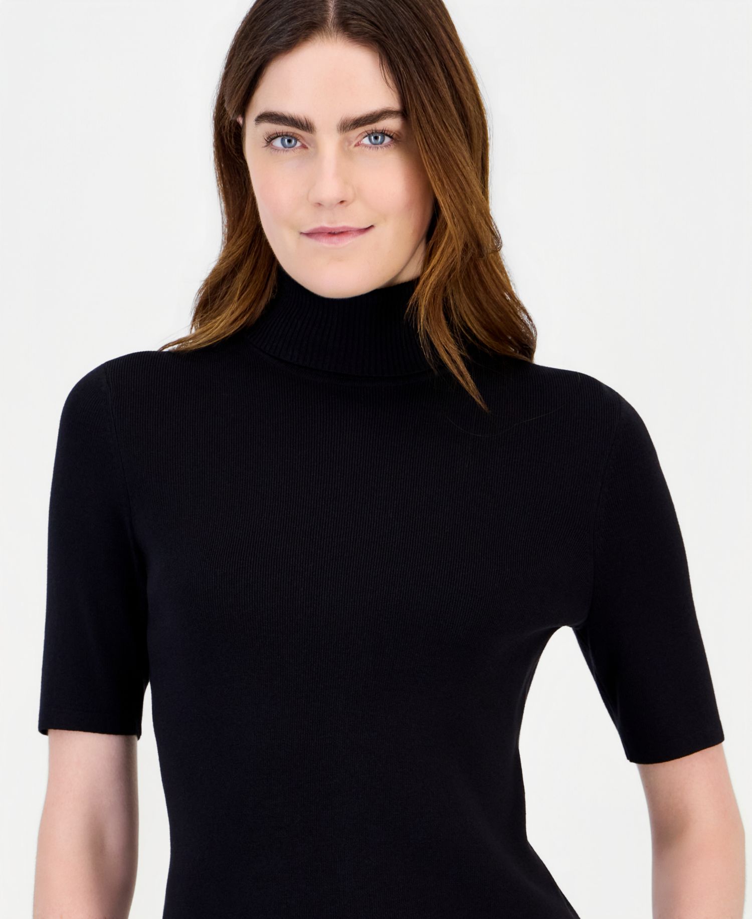 Women's Half-Sleeve Turtleneck Sweater