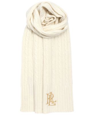 Core Cable Logo Knit Scarf