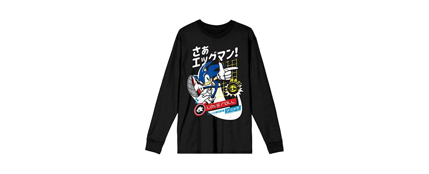 Men's Black Long Sleeve Shirt-3XL