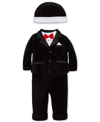 Little Me 4-Pc. Hat, Bodysuit, Jacket & Pants Tuxedo Set, Baby Boys (0-24 months)