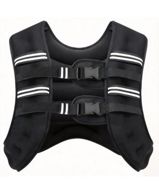 Weighted Vest Adjustable Straps Reflective Strength Training
