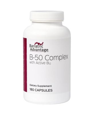 Vitamin B50 Complex - for Bariatric Surgery Patients - High-Potency, Easy-Digest Mini Capsules - Vitamin B Complex - 180 Count