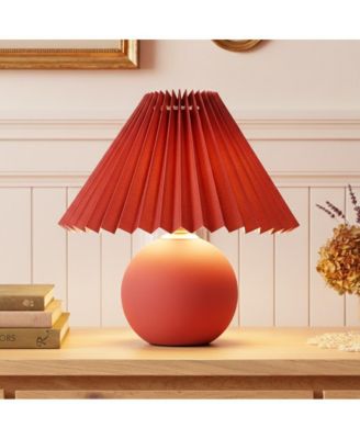 Celia Portable LED Table Lamp with Dome Mushroom Shade
