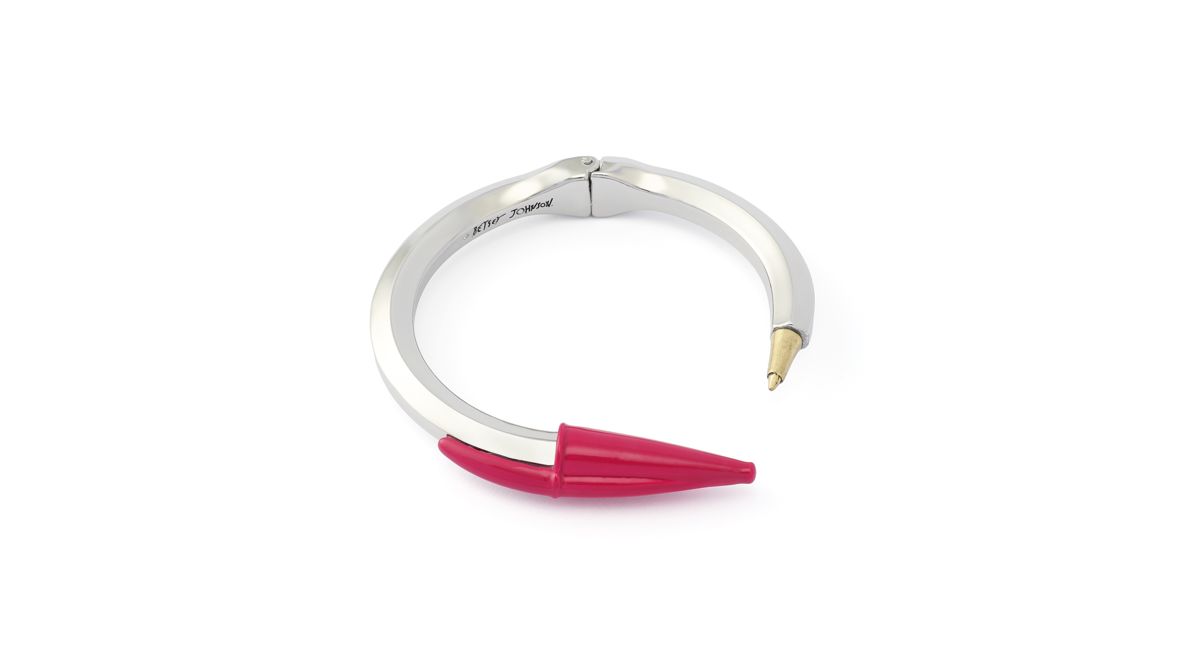 Betsey Johnson Pink Best In Class Classic Pen Bangle Bracelet