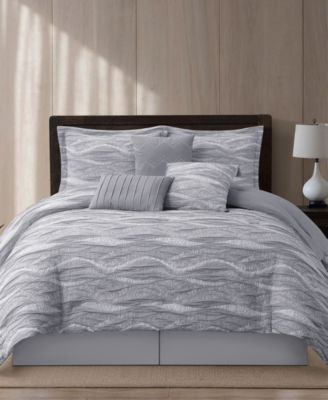 Asava Textured 7-Piece Comforter Set, King